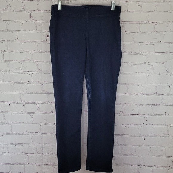 NYDJ Alina Dark Wash Pull On Ankle Jeans. Size 4 - Picture 1 of 8